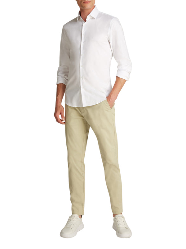 Calvin Klein Camicia m/l Uomo Mod. K10K114326 MICRO YAF WHITE