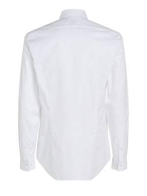 Calvin Klein Camicia m/l Uomo Mod. K10K114326 MICRO YAF WHITE
