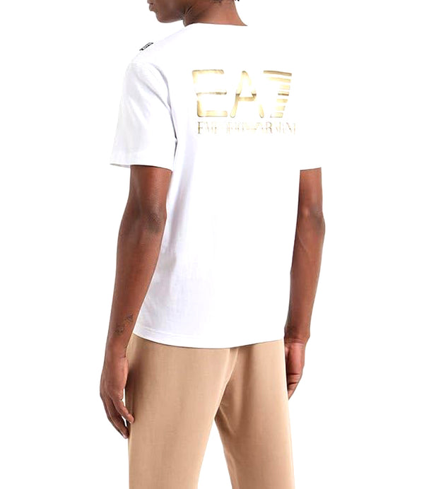 Ea7 Emporio Armani T-shirt Uomo Mod. 6DPT06 PJFFZ 1100 Bianco