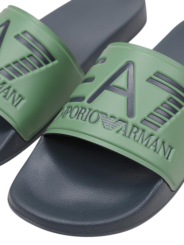 Ea7 Emporio Armani Ciabatta Unisex Mod. 7X000108 AF15118 M8132 Verde