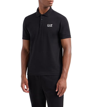 Ea7 Emporio Armani Polo Maniche Corte Uomo Mod. 8NPF14 PJQVQZ 1200 Black