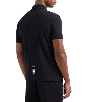 Ea7 Emporio Armani Polo Maniche Corte Uomo Mod. 8NPF14 PJQVQZ 1200 Black