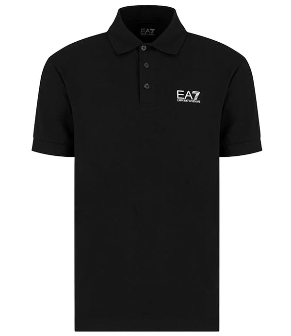 Ea7 Emporio Armani Polo Maniche Corte Uomo Mod. 8NPF14 PJQVQZ 1200 Black