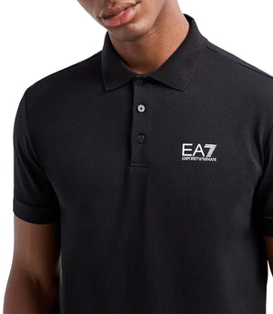 Ea7 Emporio Armani Polo Maniche Corte Uomo Mod. 8NPF14 PJQVQZ 1200 Black