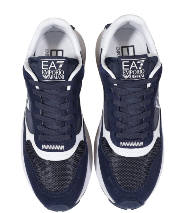 Ea7 Emporio Armani Sneakers Unisex Mod. X8X186 XK401 U473 Blu