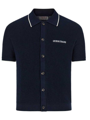 GUESS JEANS Camicia Manica Corta Uomo Mod. M5GR18 Z3HM1 A71W Blu