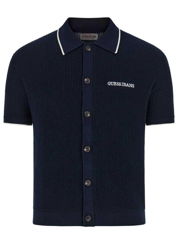 GUESS JEANS Camicia Manica Corta Uomo Mod. M5GR18 Z3HM1 A71W Blu