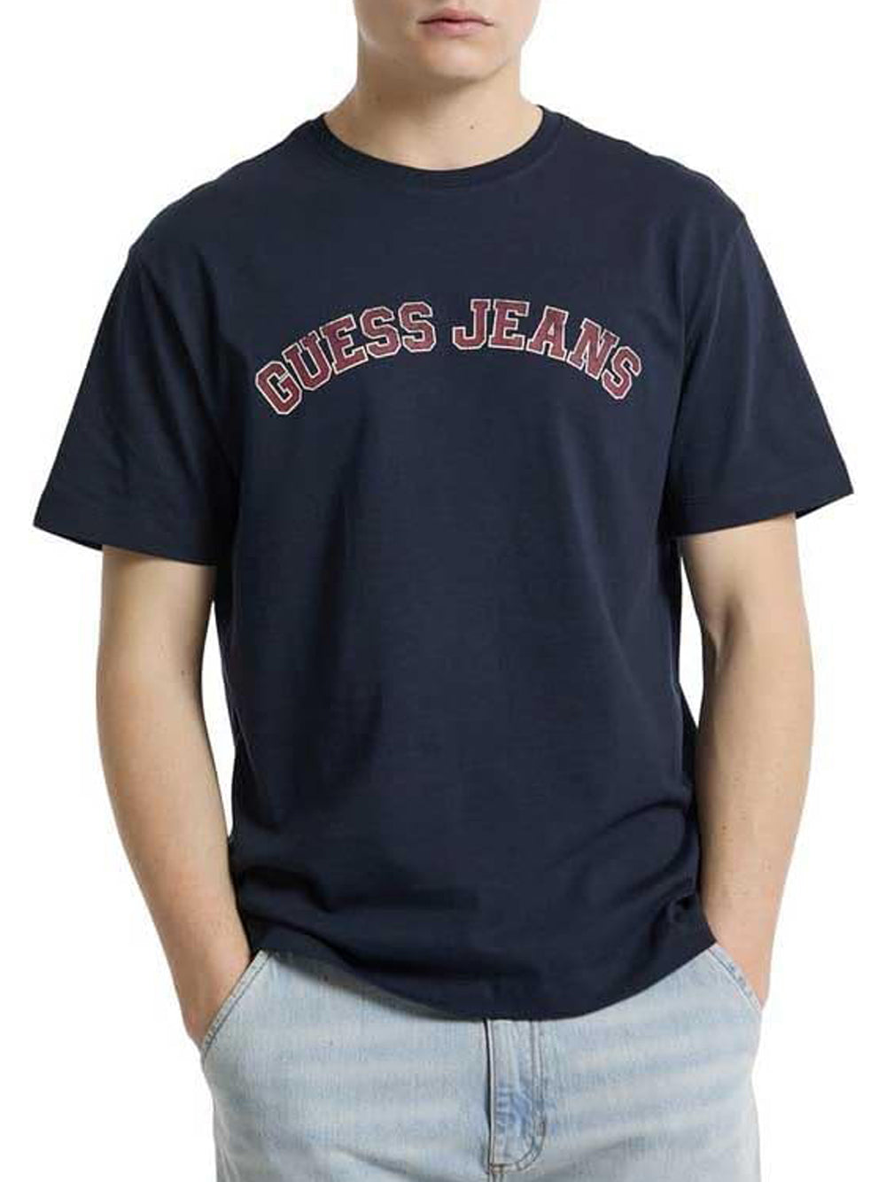 GUESS JEANS T-shirt Uomo Mod. M5RI75 K8FQ4 A71W Blu