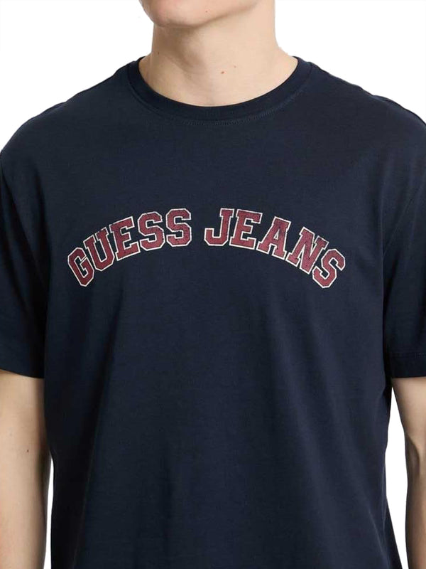 GUESS JEANS T-shirt Uomo Mod. M5RI75 K8FQ4 A71W Blu