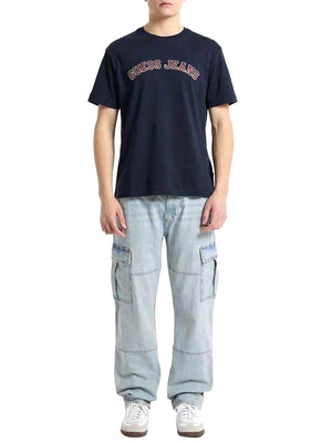 GUESS JEANS T-shirt Uomo Mod. M5RI75 K8FQ4 A71W Blu