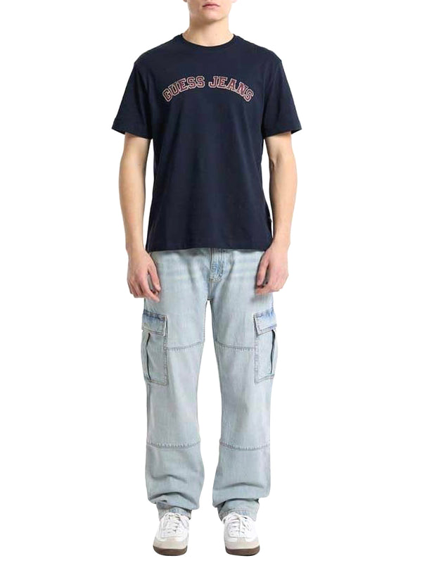 GUESS JEANS T-shirt Uomo Mod. M5RI75 K8FQ4 A71W Blu