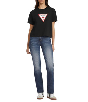 GUESS JEANS T-shirt Donna Mod. W4YI76 K8KM0 JBLK Nero