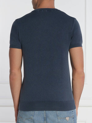 Guess Maglia Uomo Mod. M4GR05 Z3DN1 G7V2 Blu