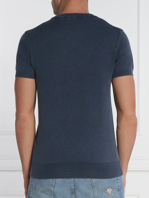 Guess Maglia Uomo Mod. M4GR05 Z3DN1 G7V2 Blu