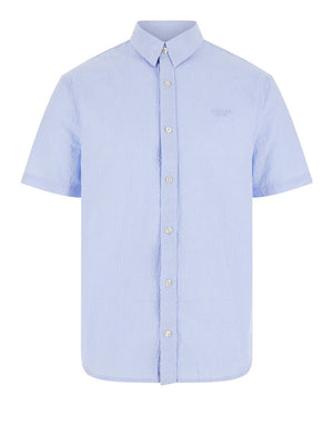 Guess Camicia Manica Corta Uomo Mod. M5GH35 WH7X1 L00K Celeste