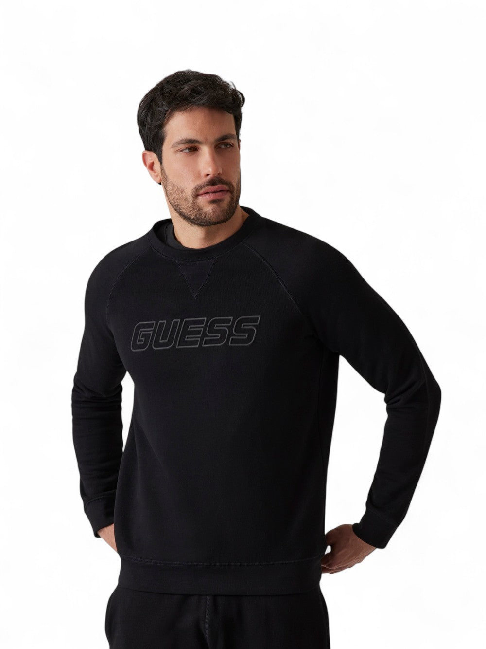 Guess Felpa G Uomo Mod. Z4YQ16 KAIJ1 JBLK BLACK