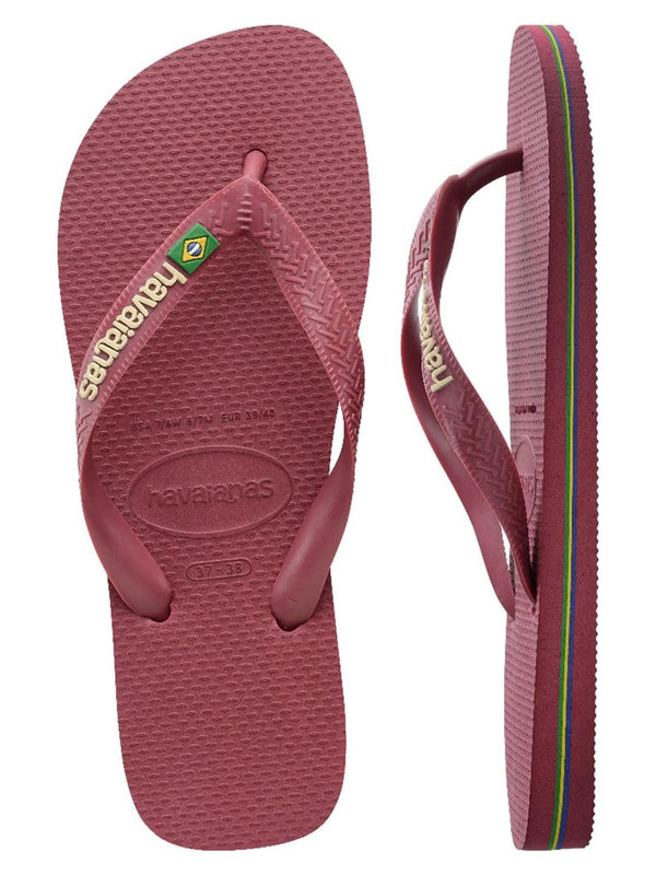 Havaianas Ciabatta Donna Mod. BRASIL LOGO AMARANTH 4110850 9339 Giallo
