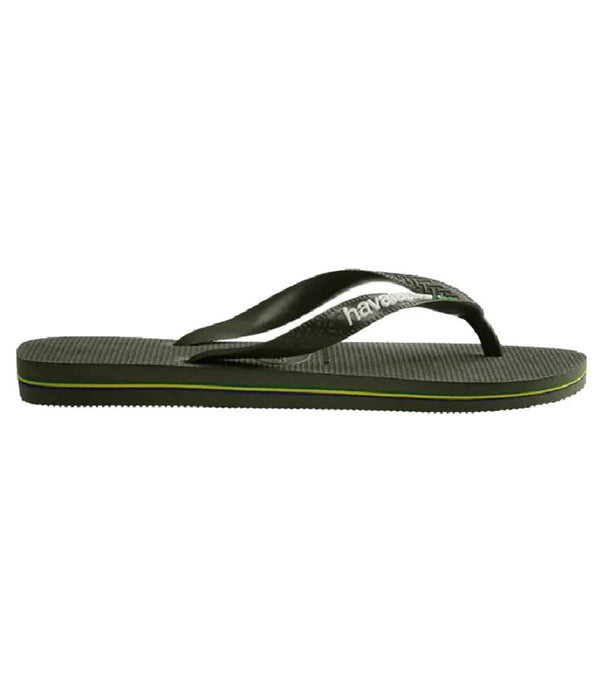 Havaianas Infradito UNISEX Mod. BRASIL LOGO GREEN 4123206 M19 OLIVA