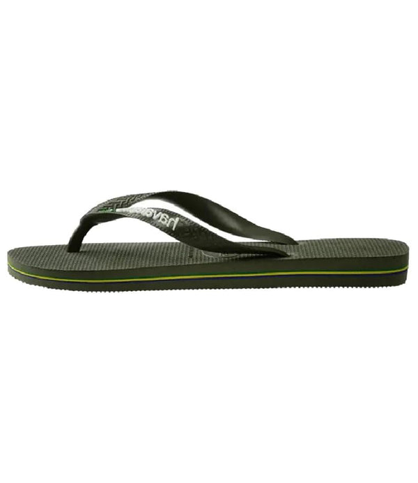 Havaianas Infradito UNISEX Mod. BRASIL LOGO GREEN 4123206 M19 OLIVA