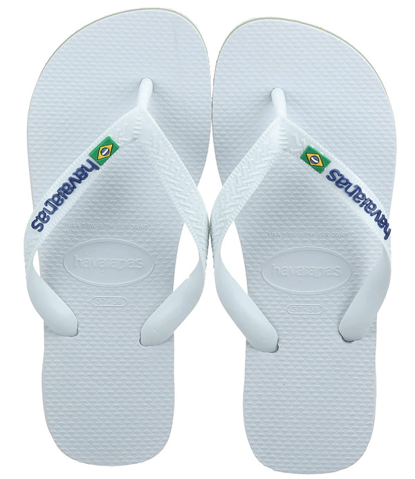 Havaianas Infradito UNISEX Mod. BRASIL LOGO 4110850 M19 WHITE
