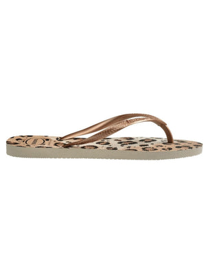 Havaianas Ciabatta Donna Mod. SLIM ANIMALS BEIGE 4103352 6516 Beige