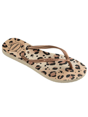Havaianas Ciabatta Donna Mod. SLIM ANIMALS BEIGE 4103352 6516 Beige