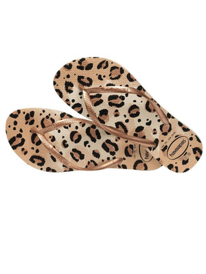 Havaianas Ciabatta Donna Mod. SLIM ANIMALS BEIGE 4103352 6516 Beige