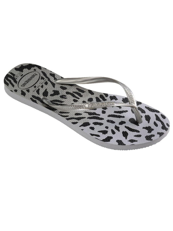 Havaianas Ciabatta Donna Mod. SLIM ANIMALS GREY 4103352 9320 Grigio