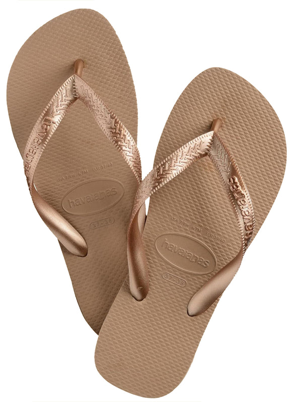 Havaianas Ciabatta Donna Mod. TOP TIRAS ROSE 4137428 3581 Oro Rosa