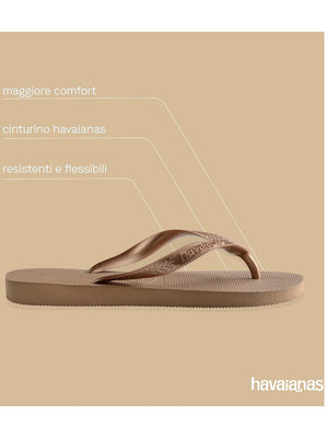 Havaianas Ciabatta Donna Mod. TOP TIRAS ROSE 4137428 3581 Oro Rosa