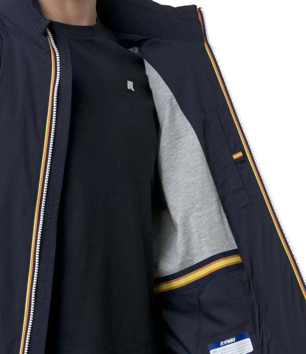 K-Way Giubotto Amaury Stretch Nylon Jersey Uomo Mod. K3123VW AMAURY STRETCH NYLON JERSEY K89 Blue depth