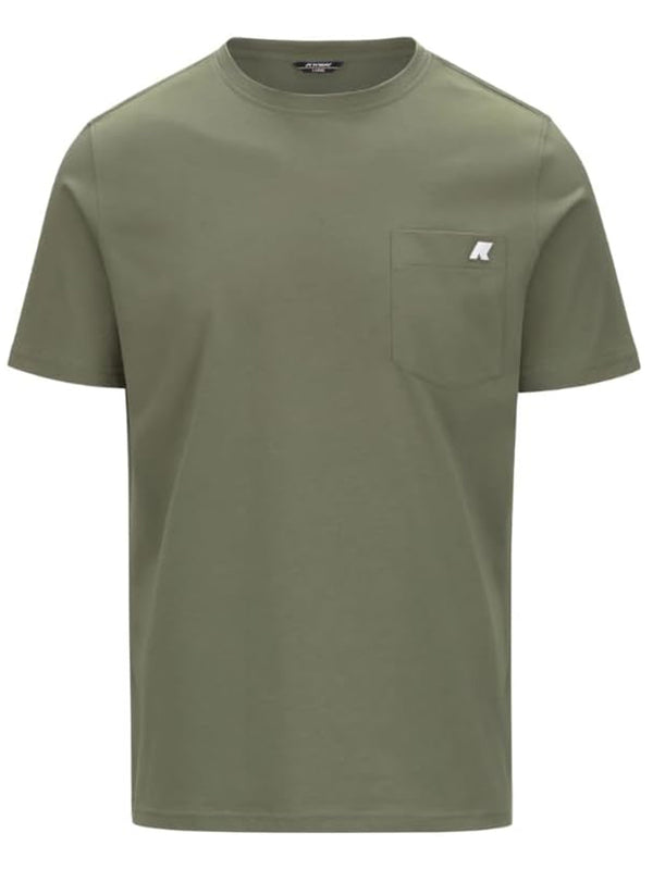 K-Way T-shirt Sigur Jersey Uomo Mod. K31368W SIGUR JERSEY V15 Green Lichen