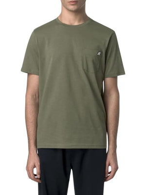 K-Way T-shirt Sigur Jersey Uomo Mod. K31368W SIGUR JERSEY V15 Green Lichen