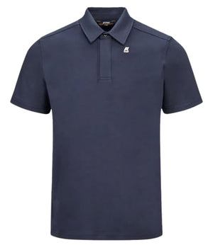 K-Way Polo Manica Corta Vincelle Light Stretch Jersey Uomo Mod. K61419W VINCELLE LIGHT STRETCH JERSEY K89 Blue depth