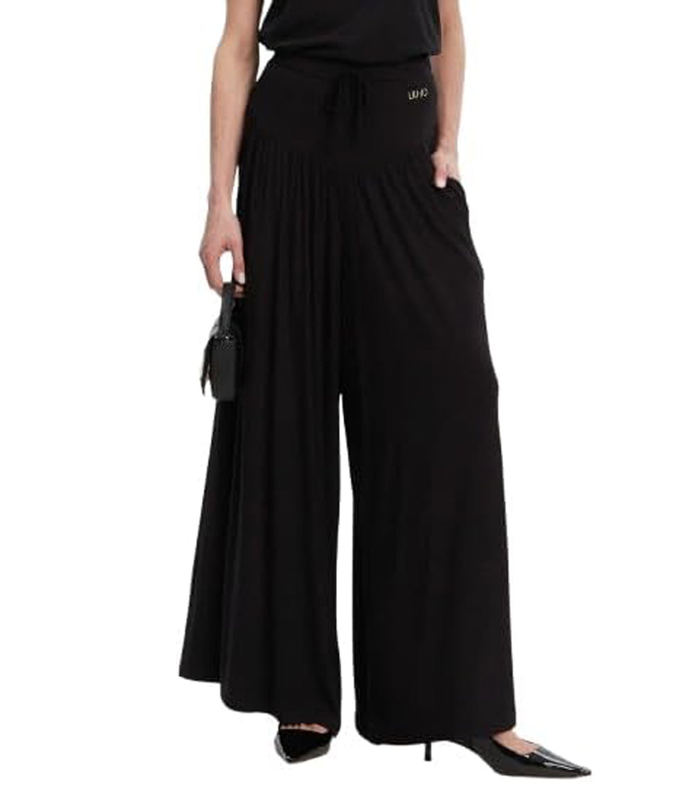 Liu Jo Pantalone Ecs Pant.Jersey Largo Donna Mod. VA5039 JS360 22222 Nero