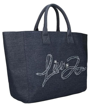 Liu Jo Borsa L Tote Donna Mod. VA5208 D0001 00770 Blu Denim