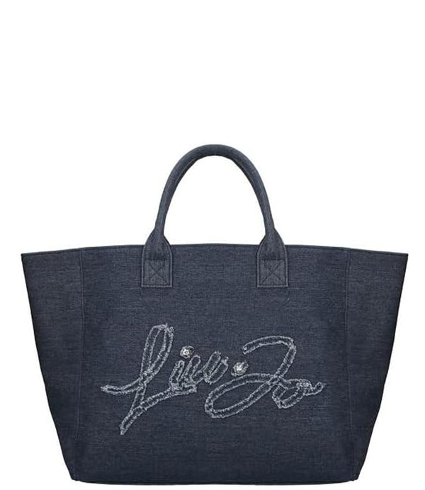 Liu Jo Borsa L Tote Donna Mod. VA5208 D0001 00770 Blu Denim