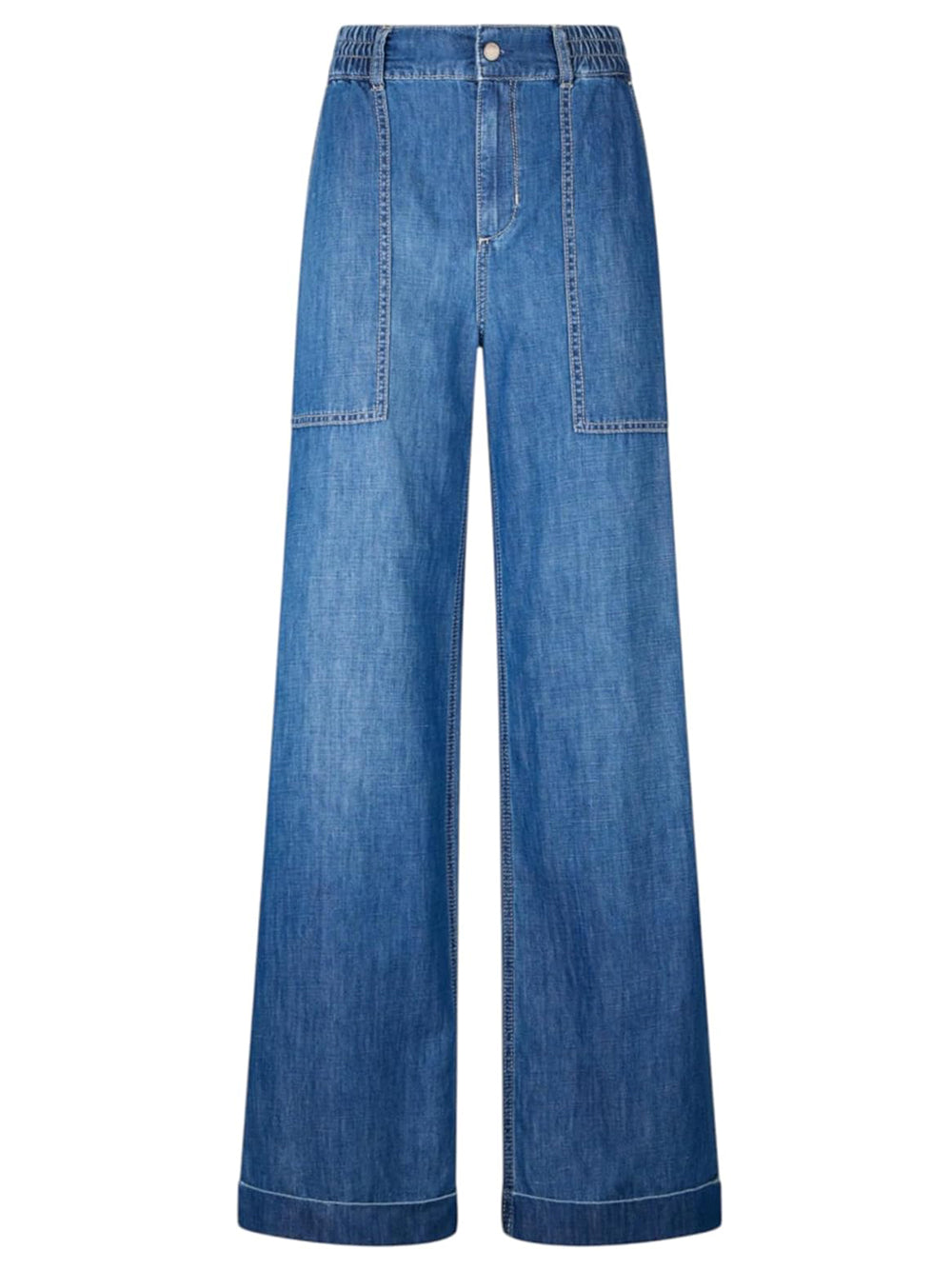 Liu Jo Jeans Authentic Cargo Elastic Reg.W. Donna Mod. UA5235 D0233 78853 Den.Blu Dk.Work Wash
