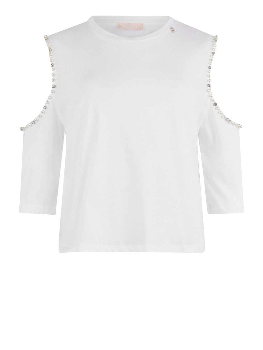Liu Jo T-shirt Ecs T-Shirt Moda M/L Donna Mod. WA5183 JS923 11110 Bianco