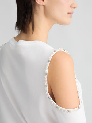 Liu Jo T-shirt Ecs T-Shirt Moda M/L Donna Mod. WA5183 JS923 11110 Bianco