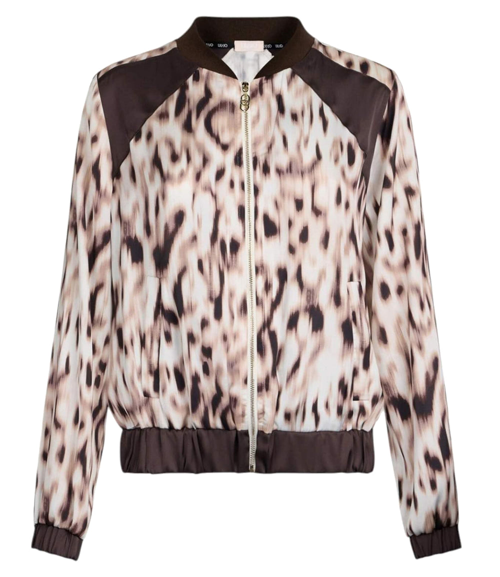 Liu Jo Felpa Zip Ecs Giacca Tess.Navetta Donna Mod. TA5197 TS964 M9064 Natural Beige/Moro