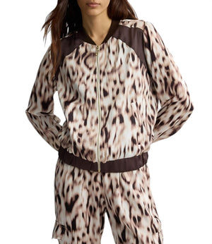 Liu Jo Felpa Zip Ecs Giacca Tess.Navetta Donna Mod. TA5197 TS964 M9064 Natural Beige/Moro