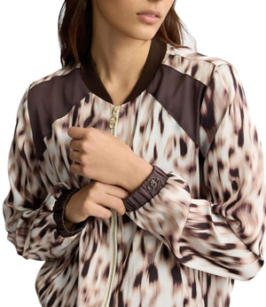 Liu Jo Felpa Zip Ecs Giacca Tess.Navetta Donna Mod. TA5197 TS964 M9064 Natural Beige/Moro