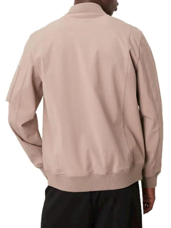 Lyle & Scott Giubotto Sofshell Bomber Jacket Uomo Mod. JK2212V X302 Heritage Taupe