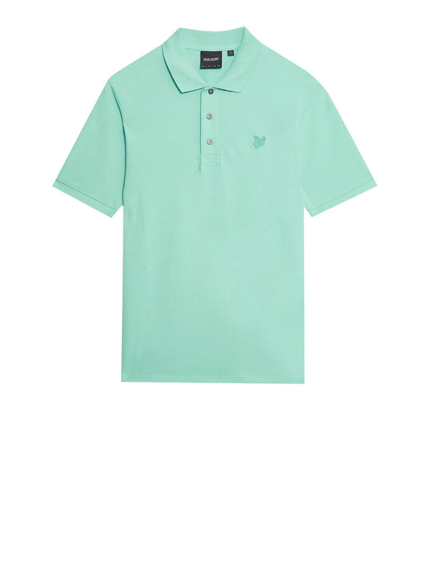 Lyle & Scott Polo Manica Corta Superfine Polo Shirt Uomo Mod. SP2255TON X624 Deep Aqua