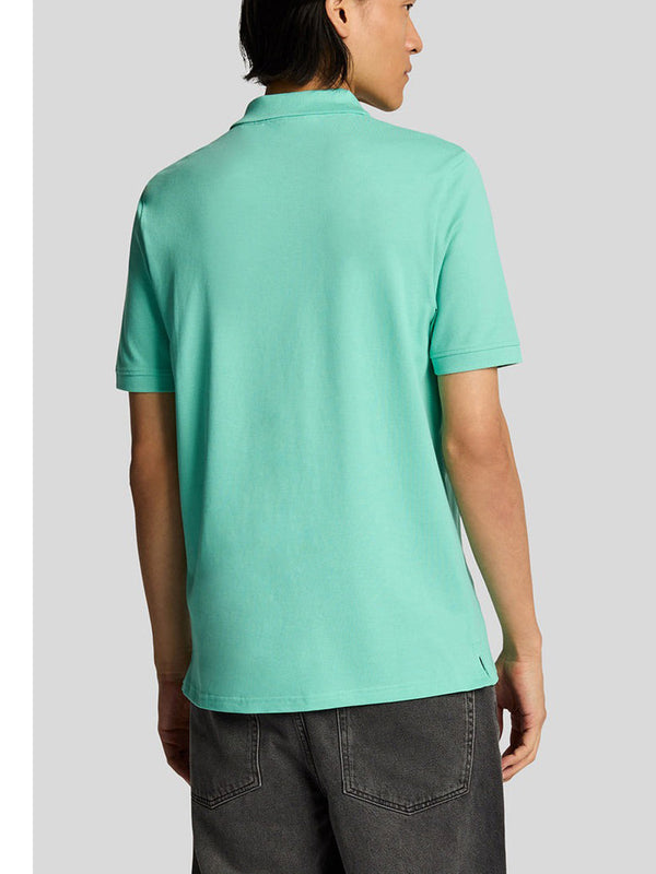 Lyle & Scott Polo Manica Corta Superfine Polo Shirt Uomo Mod. SP2255TON X624 Deep Aqua