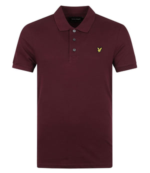 Lyle & Scott Polo Maniche Corte Plain Polo Shirt Uomo Mod. SP400VOG Z562 Burgundy