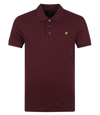Lyle & Scott Polo Maniche Corte Plain Polo Shirt Uomo Mod. SP400VOG Z562 Burgundy