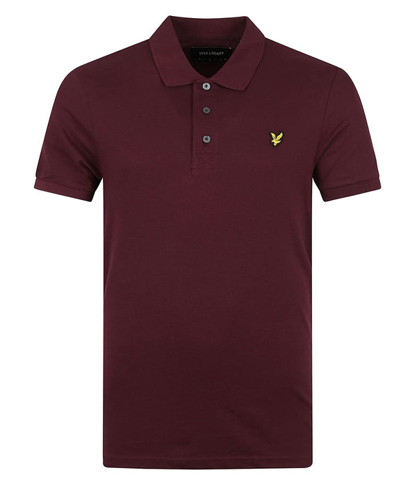 Lyle & Scott Polo Maniche Corte Plain Polo Shirt Uomo Mod. SP400VOG Z562 Burgundy