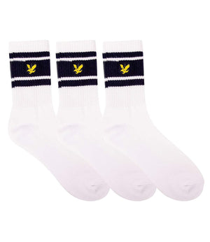Lyle & Scott Calzini Unisex Mod. SPRTSK504 3PACK 516 White
